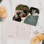 Green Boho Polka Dot Christmas Drei Fotos Feiertagspostkarte<br><div class="desc">Diese grüne Pokka dot Weihnachten drei Foto Ferien Postkarte ist perfekt für Ihre moderne böhmische Landhaus-inspiriert Urlaub Gruß. Der klassische rustikale, aber feine handgezeichnet Schriftart verleiht ihm einen erdigen Vintagen Look und behalte ihn niedlich und einfach. Die Polka-Punkte kommen in Erdtönen wie Rot, Salbei, Rosa, Rosa, Terrakotta, Rost und Bräune....</div>