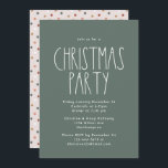 Green Boho Polka Dot Christmas Party Einladung<br><div class="desc">Diese grüne Polka dot weihnachtliche Party Einladung ist perfekt für Ihren modernen böhmischen Landgasthof-inspiriert Urlaub Gruß. Der klassische rustikale, aber zarte Schriftart verleiht ihm einen erdigen Vintagen Look und behalte ihn niedlich und einfach. Die Polka-Punkte kommen in Erdtönen wie Rot, Salbei, Rosa, Rosa, Terrakotta, Rost und Bräune. Das Design ist...</div>