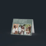 Green Boho Polka Dot Drei-Foto geklappt Feiertagskarte<br><div class="desc">Diese grün-bohfarbene Polka dot 3-Foto gefaltete Ferienkarte ist perfekt für Ihren modernen böhmischen Landgasthof-inspiriert Urlaub Gruß. Der klassische rustikale, aber feine handgezeichnet Schriftart verleiht ihm einen erdigen Vintagen Look und behalte ihn niedlich und einfach. Die Polka-Punkte kommen in Erdtönen wie Rot, Salbei, Rosa, Rosa, Terrakotta, Rost und Bräune. Das Design...</div>