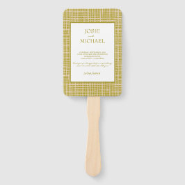 Green Boho Wedding Fächer