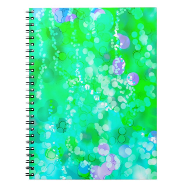 Green Bokeh 92015 Notizblock (Vorderseite)