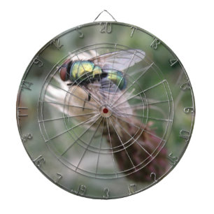 Green Bottle Fly Macro Dart Board Dartscheibe