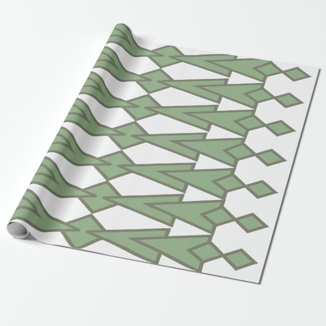 Green Bowties Geschenkpapier (Ungerollt)