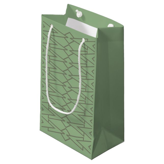Green Bowties Kleine Geschenktüte (Vorderseite Schrägansicht)