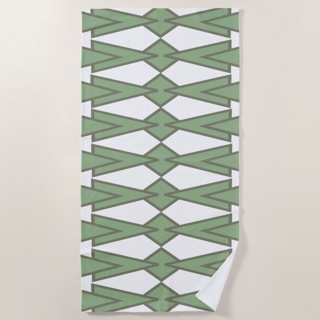 Green Bowties Strandtuch (Vorderseite)
