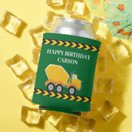 Green Boys Birthday Party Cement Mixer Truck Dosenkühler