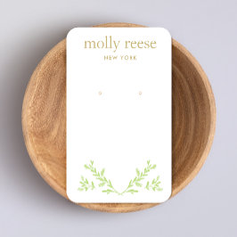 Green Branches Greenering Earring Display Card