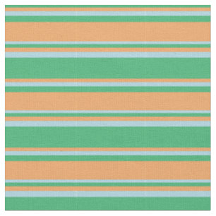 Green, Braun und hellblaues Muster Stoff