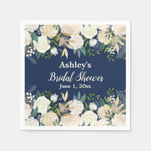 Green Brautparty Navy Blue Engagement Party Serviette