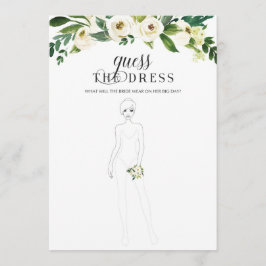 Green Brautparty Raten Sie das Dress Game Einladung