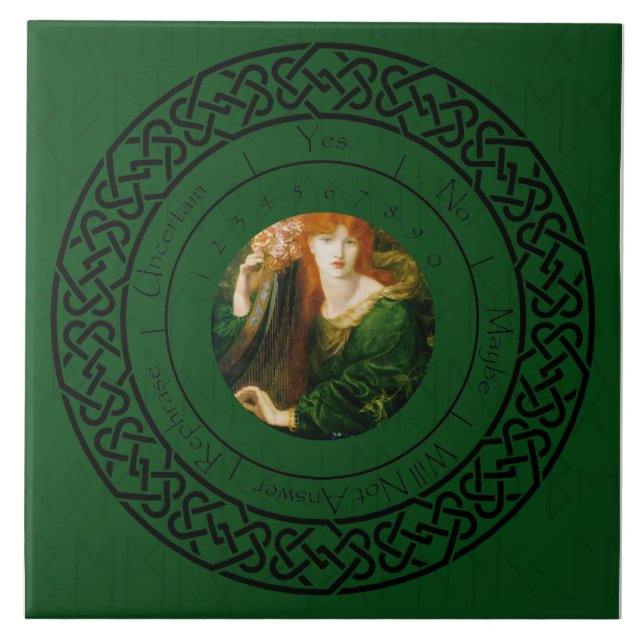 Green Brigid Pendulum Tile Fliese (Vorderseite)