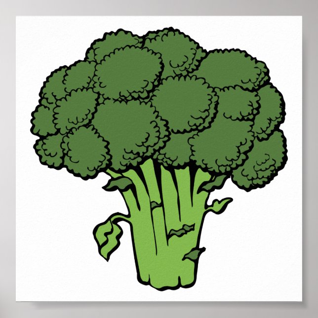 Green Broccoli Poster (Vorne)