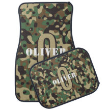 Green Brown Beige Camouflage Camouflage Monogram N