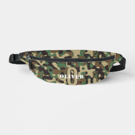 Green Brown Beige Camouflage Camouflage Monogram N Bauchtasche