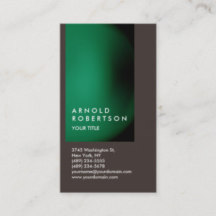 Green Brown individualisiert Berufliche Visitenkar Visitenkarte