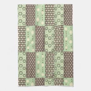 Green Brown Kitchen Handtuch
