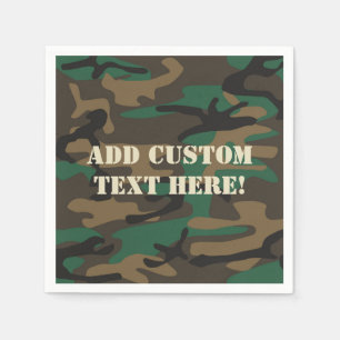 Green Brown Militär-Camouflage Serviette
