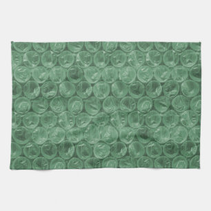 Green Bubble-Packing-Muster Küchentuch