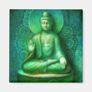 Green Buddha Magnet