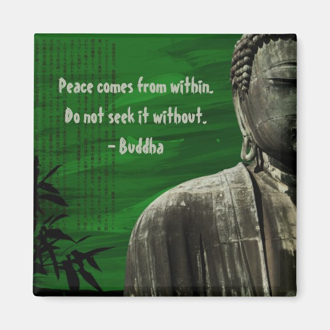Green Buddha Magnet anpassbar (Vorne)