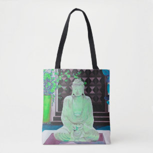 Green Buddha Tote Bag Tasche