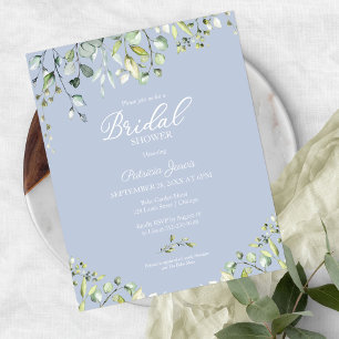 Green Budget Bridal Dusche Einladungen