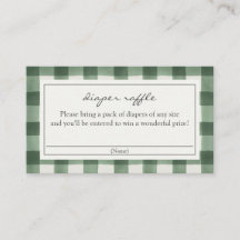 Green Buffalo Kariert Diaper Raffle