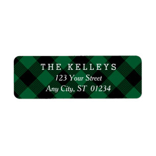 Green Buffalo Kariert II Rücksendeadresse