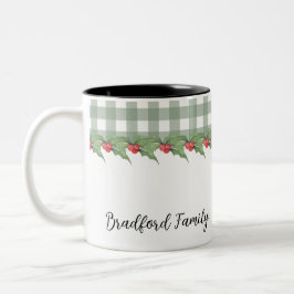 Green Buffalo Kariert Weihnachten Zweifarbige Tasse