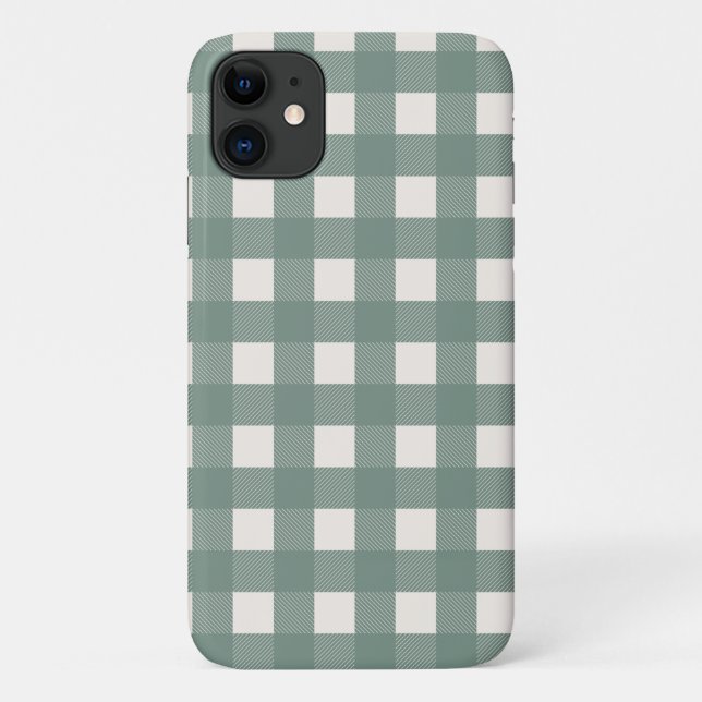 Green Buffalo Karo Green Kariert Gingham Case-Mate iPhone Hülle (Rückseite)