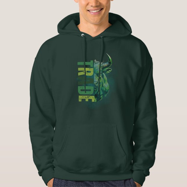 Green bull | Trade Design Hoodie (Vorderseite)