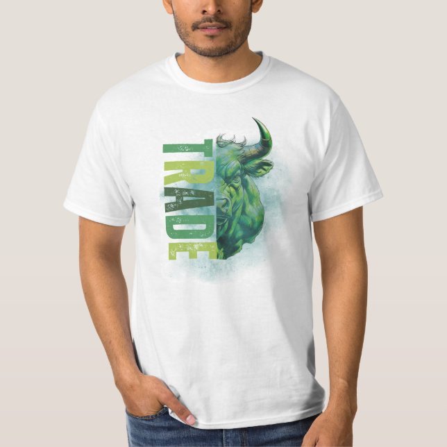 Green bull | Trade Design T-Shirt (Vorderseite)