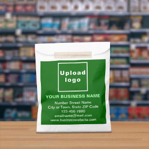 Green Business Brand on Paper Bag Geschenktütchen