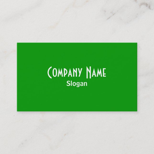 Green Business Card Visitenkarte (Vorderseite)