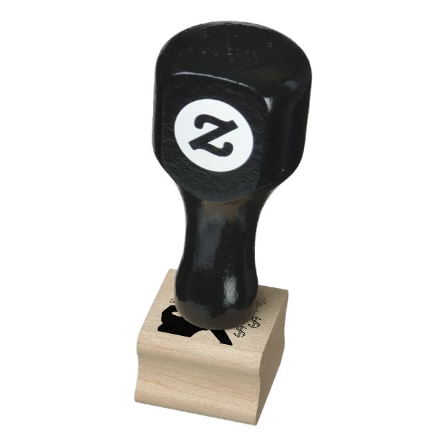 Green business executive puppet gummistempel (Stempel)