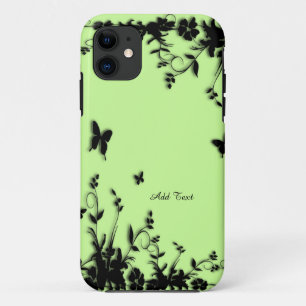 Green Butterfly Garden Custom iPhone 5/5S Fall Case-Mate iPhone Hülle