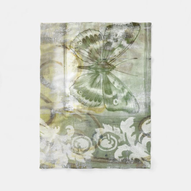 Green Butterfly Inset Fleecedecke (Vorderseite)