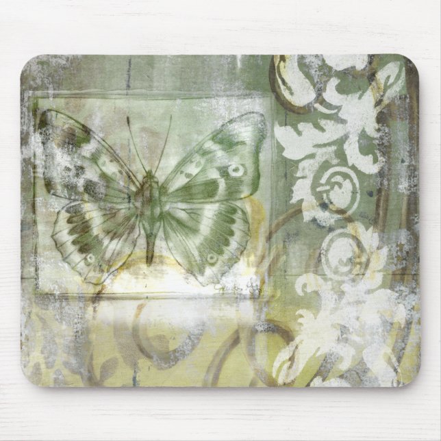 Green Butterfly Inset Mousepad (Vorne)