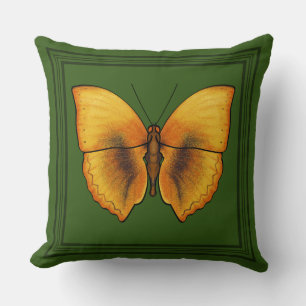 Green Butterfly Kissen