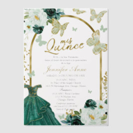 Green Butterfly Spanish Quinceanera