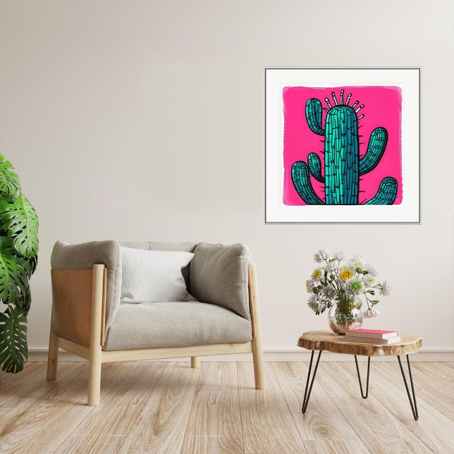 Green Cactus - Art Print Poster (Green Cactus - Art Print
Artists: Roger Smith)