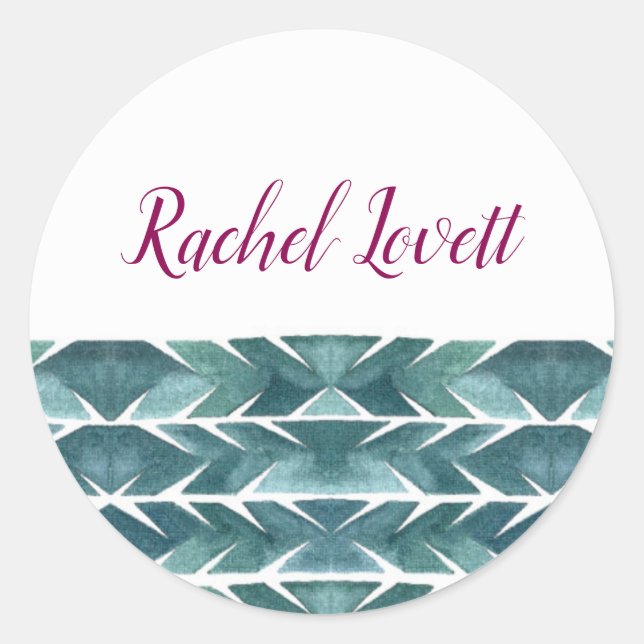 Green Cactus Texture Sticker (Vorderseite)