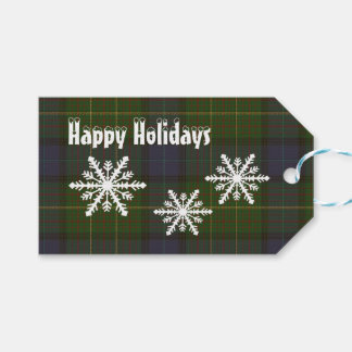 Green California Tartan kariert Xmas Urlaub Brust Geschenkanhänger