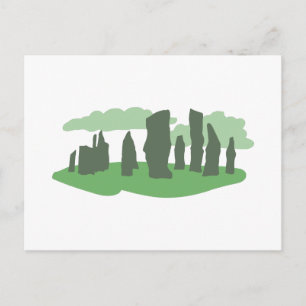 Green Callanish Postkarte