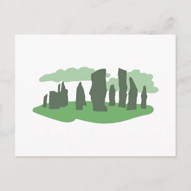 Green Callanish Postkarte (Vorderseite)