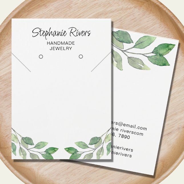 Green Calligraphy Juwelry Display Card (Von Creator hochgeladen)