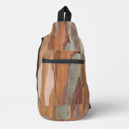 Green Camo Tree Bark Crossbody Bag