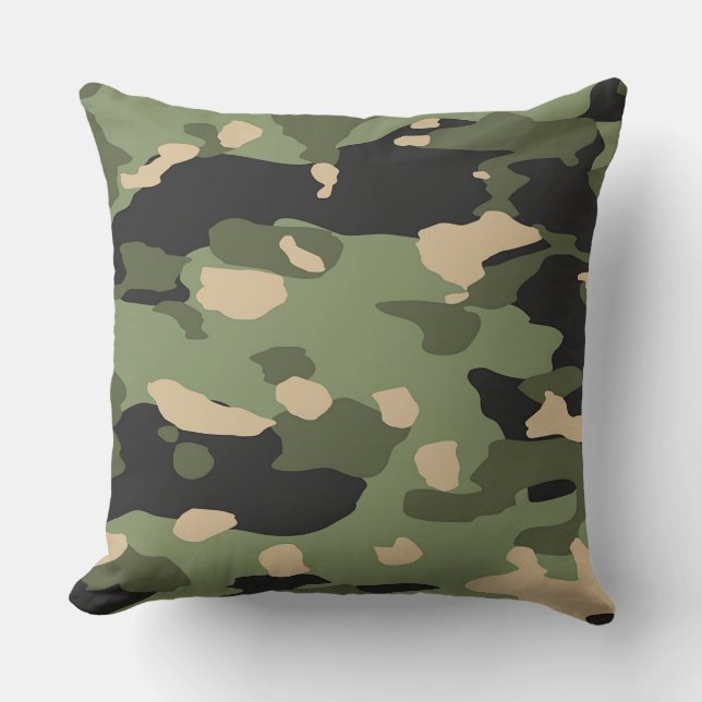 Green Camou Kissen (Vorderseite)