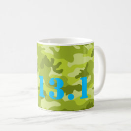 Green Camouflage 13.1 Halbmarathon-Runner-Sportver Kaffeetasse