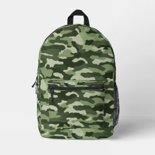 Green Camouflage Bedruckter Rucksack